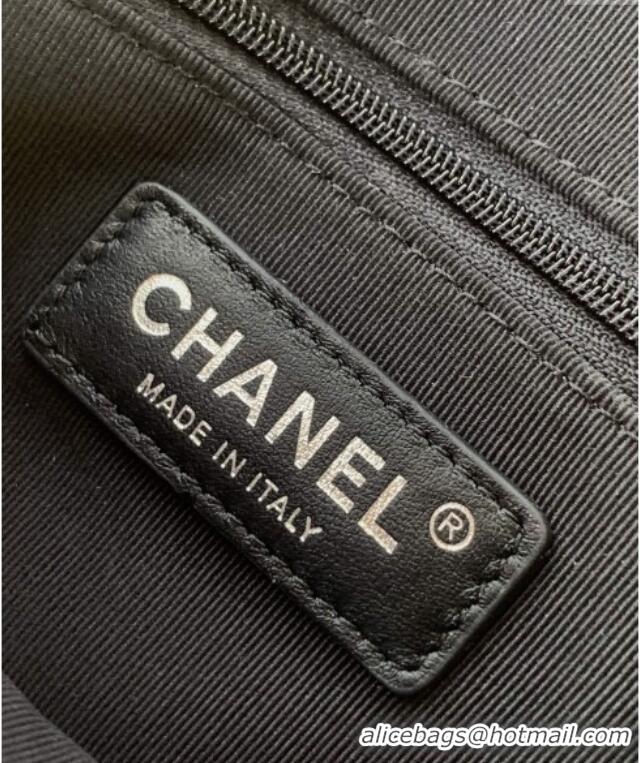 Famous Brand Chanel Medium Mesh & Patent Calfskin Shopping Bag CH052603 Black 2025