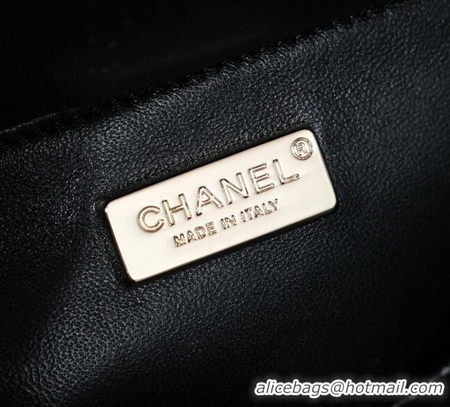 Famous Brand Chanel Tweed & Sequins Mini Flap Bag CH052604 Black 2025