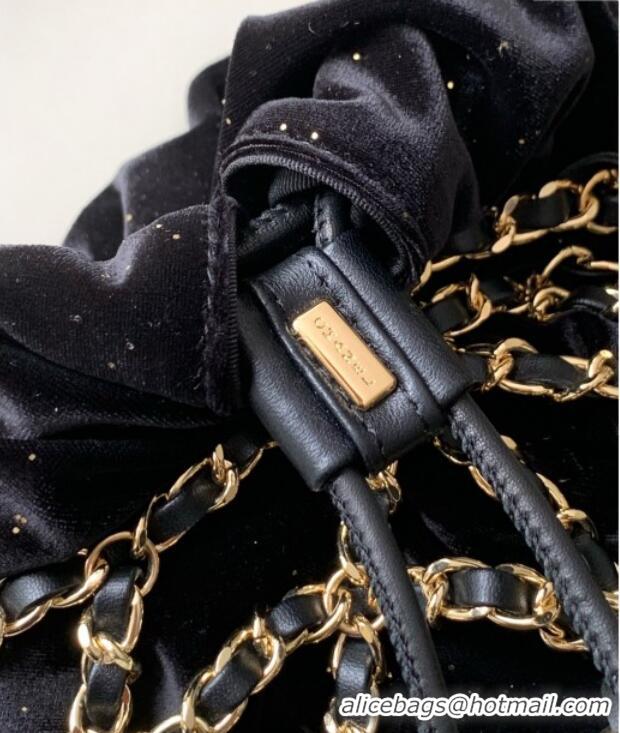 Top Quality Chanel Chain Mesh & Velvet Clutch CH052669 2025