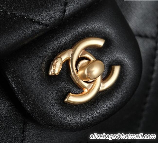 Grade Promotional Chanel Lambskin Hobo Bag CH052671 Black 2025
