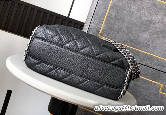 Buy Inexpensive Chanel Crinkled Supple Calfskin Hobo Bag CH052672 Black 2025