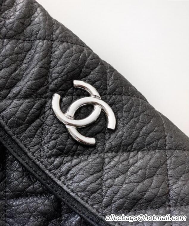 Buy Inexpensive Chanel Crinkled Supple Calfskin Hobo Bag CH052672 Black 2025