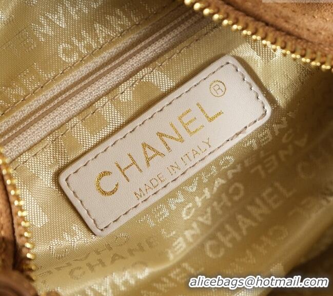 Shop Grade Chanel Suede Boston Bag CH052673 Brown 2025