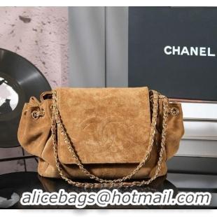 Buy Discount Chanel Suede Flap Bag CH052673 Brown 2025