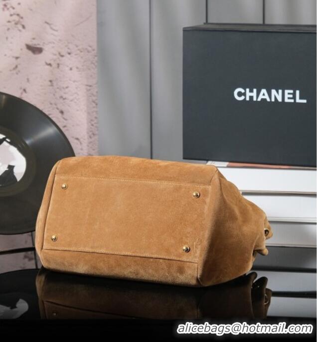 Buy Discount Chanel Suede Flap Bag CH052673 Brown 2025