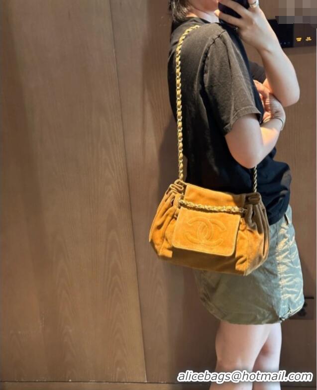 Buy Discount Chanel Suede Flap Bag CH052673 Brown 2025