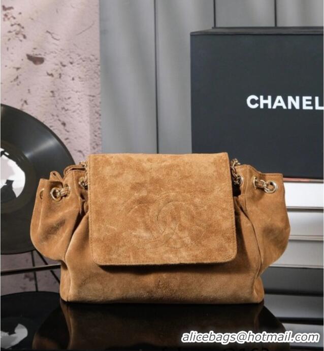 Buy Discount Chanel Suede Flap Bag CH052673 Brown 2025