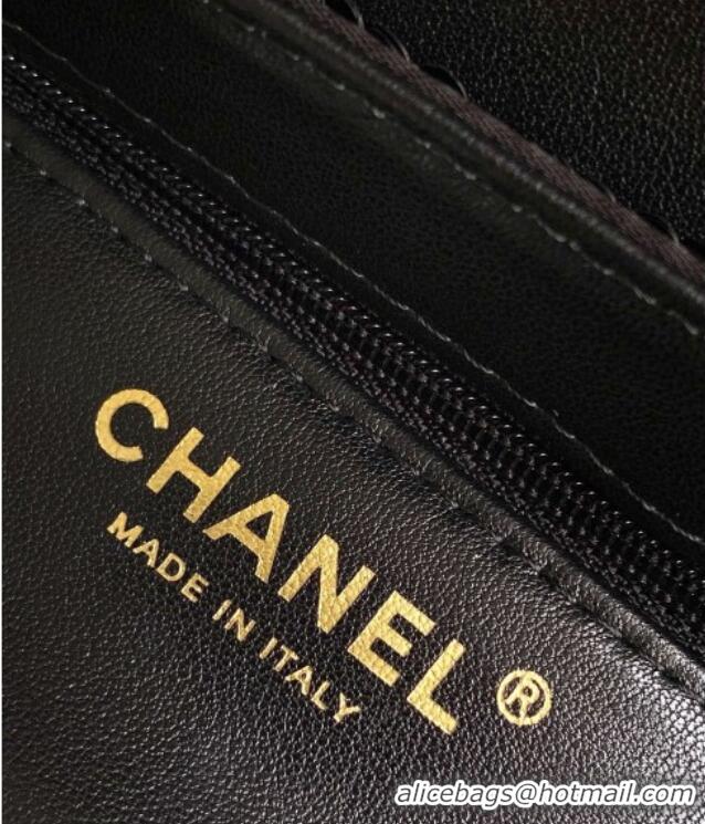 Low Cost Design Chanel Sequins Mini Shopping Bag AS4416 Black 2025