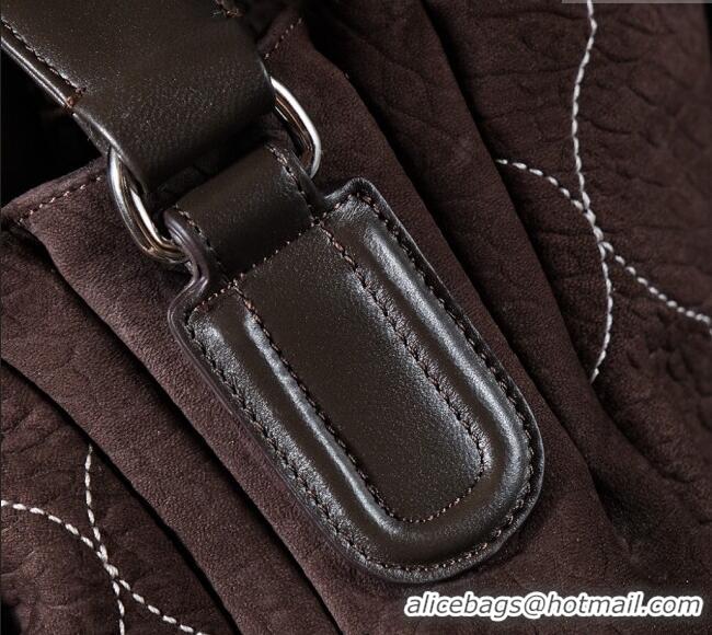 Top Quality Chanel Vintage Suede Shopping Bag CH052675 Brown 2025