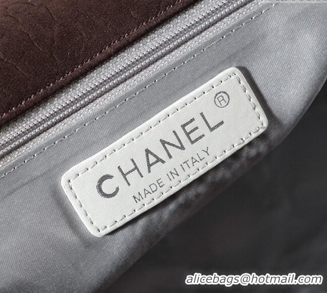 Top Quality Chanel Vintage Suede Shopping Bag CH052675 Brown 2025