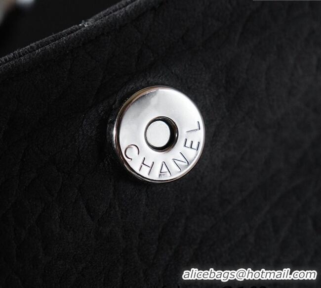Best Price Chanel Vintage Suede Shopping Bag CH052675 Black 2025