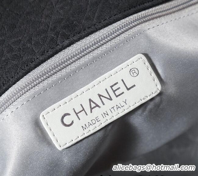 Best Price Chanel Vintage Suede Shopping Bag CH052675 Black 2025