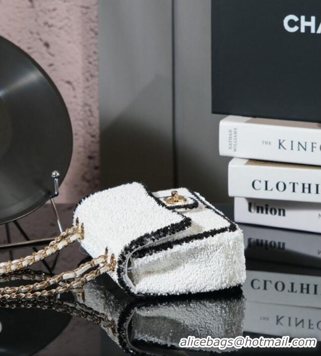 Big Discount Chanel Sequins Mini Classic Flap Bag A69900 White 2025