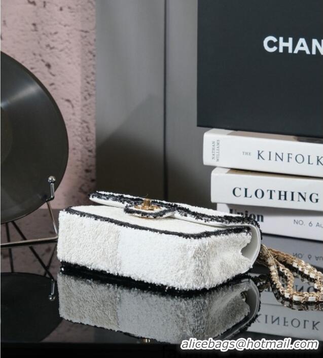 Big Discount Chanel Sequins Mini Classic Flap Bag A69900 White 2025