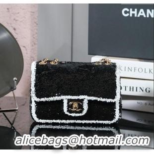 Well Crafted Chanel Sequins Mini Classic Flap Bag A69900 Black 2025