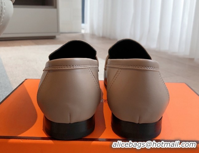 Good Quality Hermes Royal Loafers in Calfskin Leather with Fringe Elephant Grey 0419118