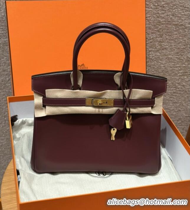 Well Crafted Hermes Birkin 25cm Bag in Original Box Leather H25 Saddle Red/Gold 2025 (Half Handmade)
