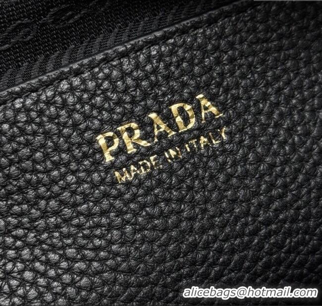 Grade Quality Prada Small leather shoulder bag 1BH082 Black 2025