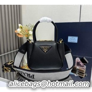 Classic Specials Prada Leather mini handbag 1BA362 Black 2025