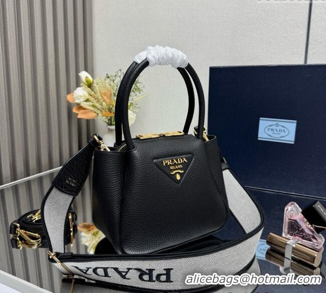 Classic Specials Prada Leather mini handbag 1BA362 Black 2025