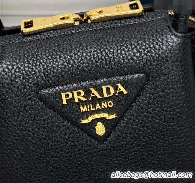 Classic Specials Prada Leather mini handbag 1BA362 Black 2025