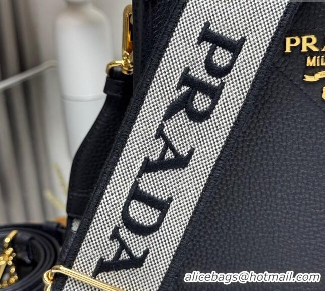 Grade Design Prada Leather mini shoulder bag 1BH191 Black 2025
