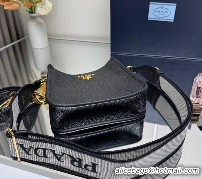 Grade Design Prada Leather mini shoulder bag 1BH191 Black 2025