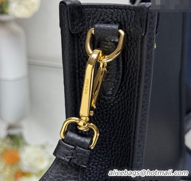 Grade Design Prada Leather mini shoulder bag 1BH191 Black 2025