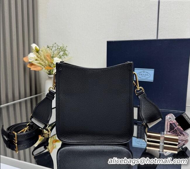 Grade Design Prada Leather mini shoulder bag 1BH191 Black 2025