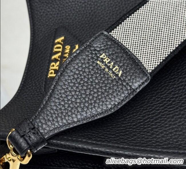 Grade Design Prada Leather mini shoulder bag 1BH191 Black 2025