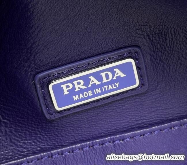 New Fashion Prada Suede shoulder bag 2VH188 Purple 2025