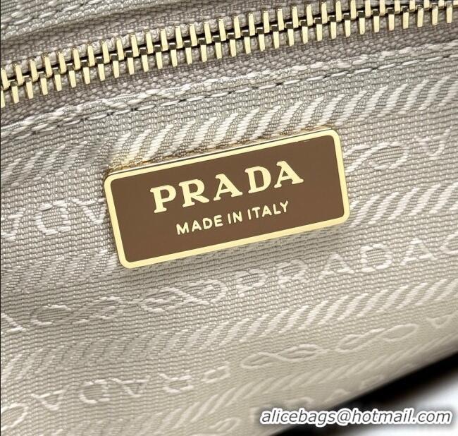 Traditional Specials Prada Bonnie large leather handbag 1BA433 Light Brown 2025