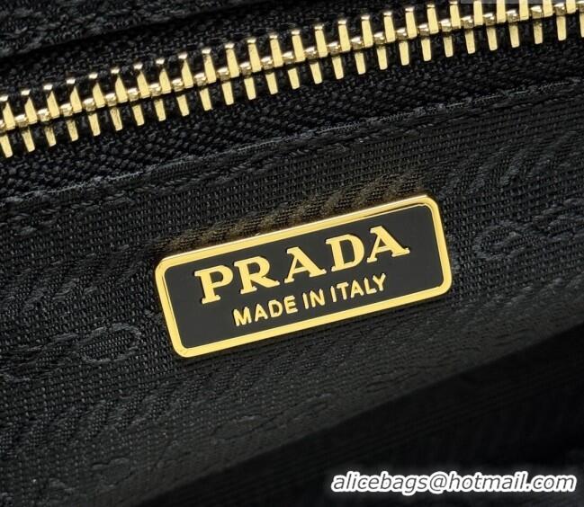 Good Taste Prada Bonnie medium leather handbag 1BA426 Dark Brown 2025