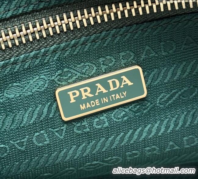Trendy Design Prada Bonnie medium leather handbag 1BA426 Light Green 2025