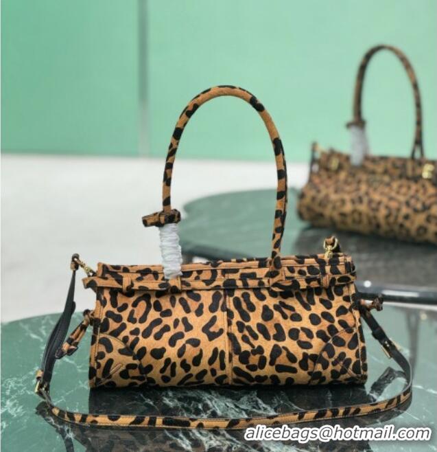 Top Grade Prada Bonnie Medium printed leather 1BA426 Honey Yellow 2024