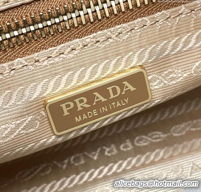 Buy Promotional Prada Bonnie small leather shoulder bag 1BH215 Brown 2025