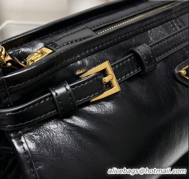 Grade Quality Prada Bonnie small leather shoulder bag 1BH215 Black 2025