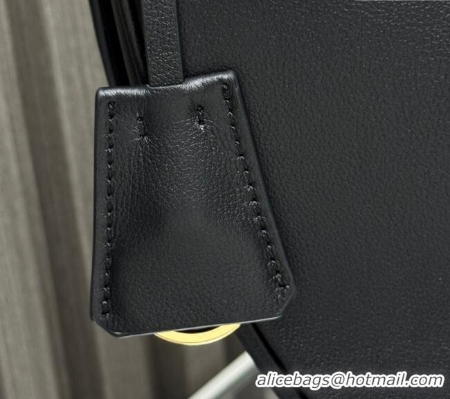 Buy New Cheap Prada Demi-lune large leather shoulder bag 1BC255 Black 2025