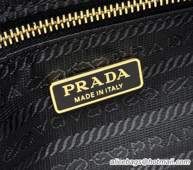 Top Grade Prada Demi-lune Re-Nylon shoulder bag 1BH222 Black 2025