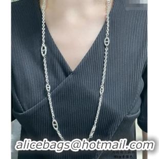 Famous Brand Hermes Farandole Necklace 80cm H1614 Silver 2025