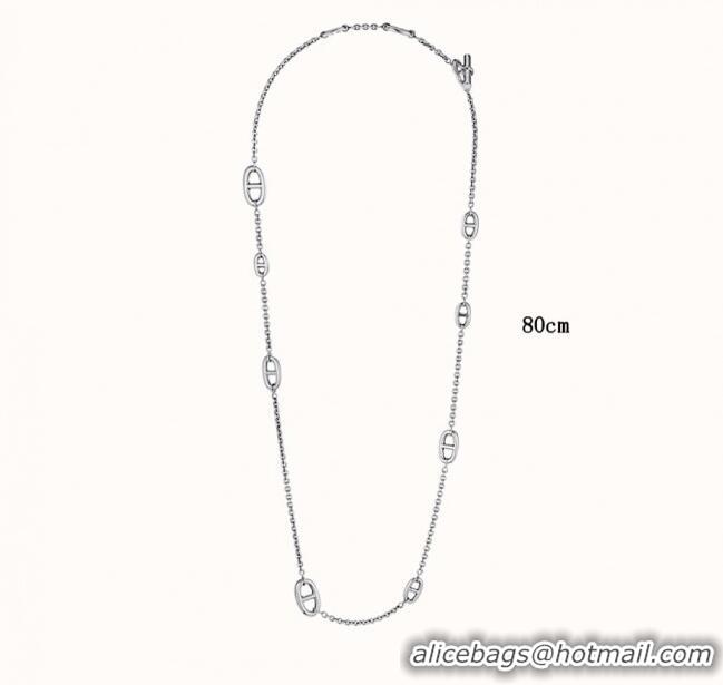Famous Brand Hermes Farandole Necklace 80cm H1614 Silver 2025