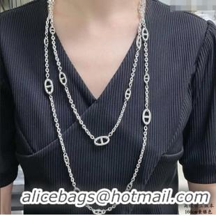 Grade Quality Hermes Farandole Necklace 160cm H1616 Silver 2025