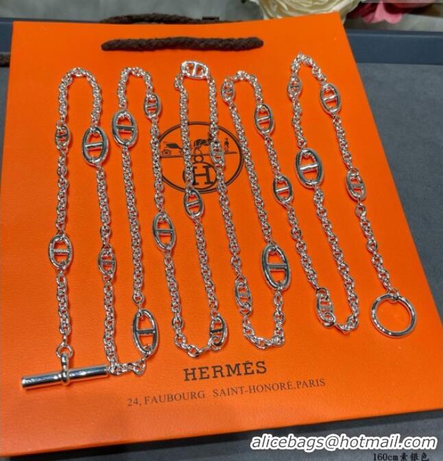 Grade Quality Hermes Farandole Necklace 160cm H1616 Silver 2025