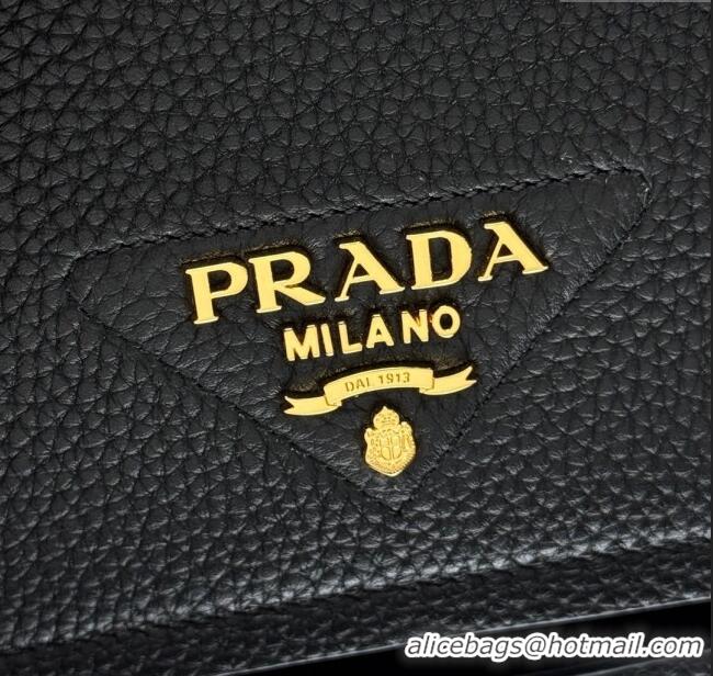 Grade Quality Prada Leather shoulder bag 1BD314 Black 2025