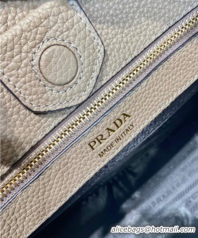 Super Quality Prada Medium leather bag 1BC073 Clay Grey 2025