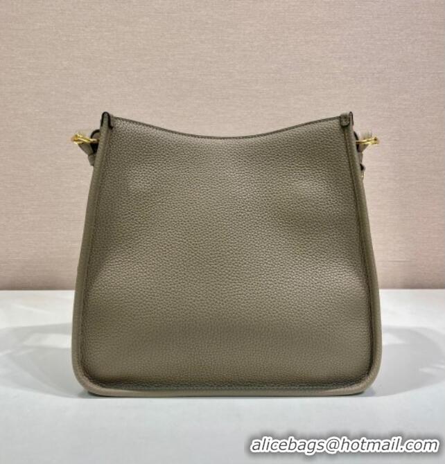 Super Quality Prada Medium leather bag 1BC073 Clay Grey 2025