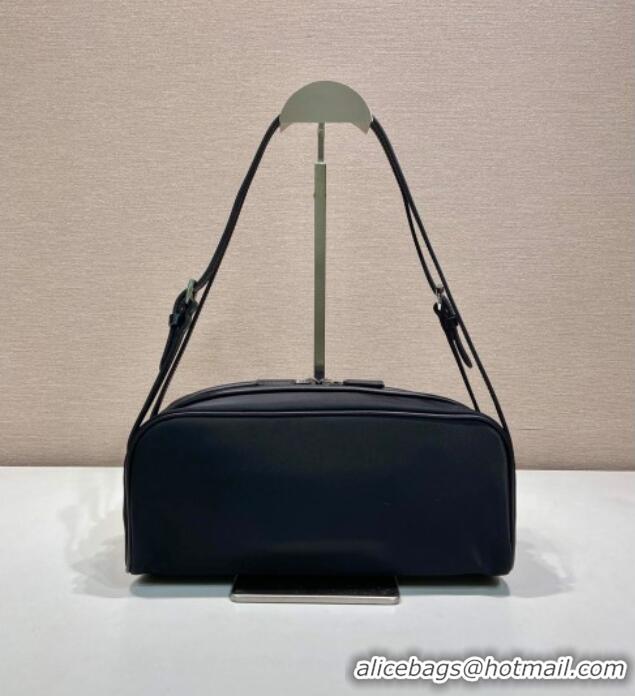 Best Price Prada Swing nylon shoulder bag 1BC249 Black 2025