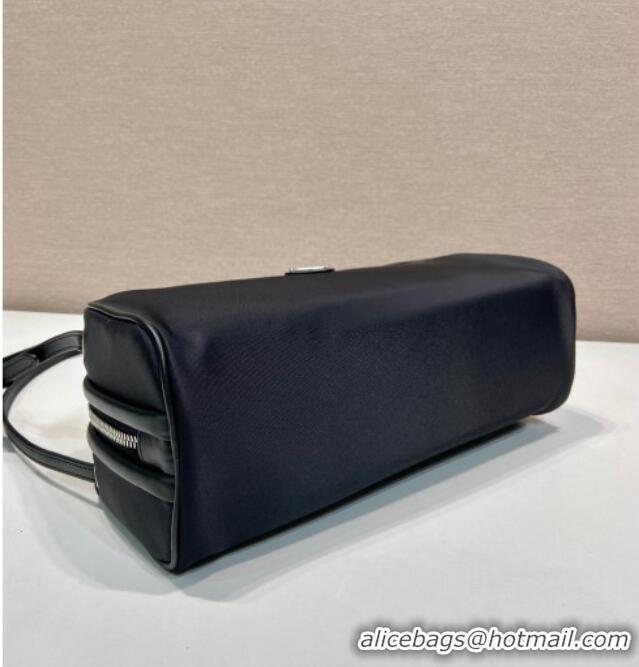 Best Price Prada Swing nylon shoulder bag 1BC249 Black 2025
