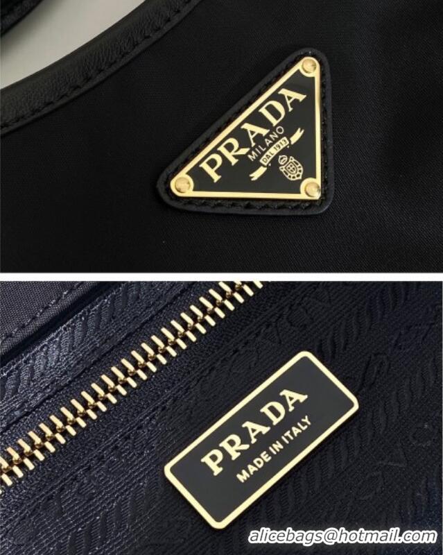 Top Quality Prada Mariner large Re-Nylon shoulder bag 1BC244 Black 2025