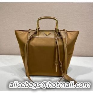 Top Grade Prada Re-Nylon tote bag 1BG578 Brown 2025